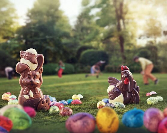 la chasse aux oeufs de Pâques
